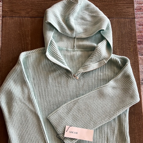 NWT ADEAM Tennis Hoodie Mint Green - Picture 8 of 13